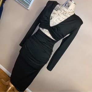 Shein  longsleeve women’s dress open front design Small